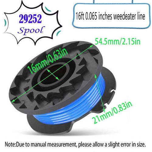 29252 29092 String Trimmer Replacement Spool Line for Greenworks 24V 40V 80V Weed Eater Cordless Tri 2