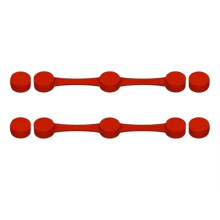 Conjunto de 2 fivelas magnéticas de silicone para fritadeira a ar, para fixar forros de papel manteiga, com trava descartável.