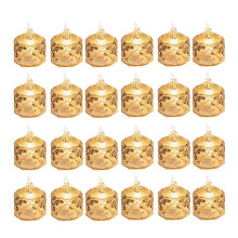 24 Pcs Led Tealight Candles Battery Operated Smokeless Candle Lamp for Valentines Weddings Dining Ta