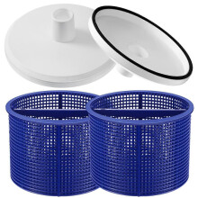 2Pcs 7Inch SPX1082CA Pool Skimmer Basket and SP1106 Vacuum Plate for Hayward Skim Vac in-Ground Swim