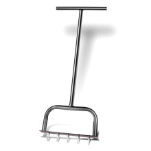 Aeratori Manuali per Prato Punta nel Metallo per Staccare Manualmente il Terreno e Aerare il Prato per Cortile, Aerazione del Prato, Attrezzo da