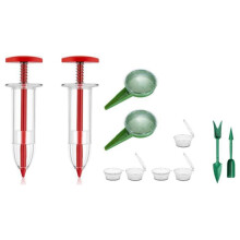 Épandeur de Graines, Ensemble Manuel de Plantoirs et de Larges, Semoir de Graines de Jardin Portatif pour Petites Graines