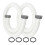 2 Pack Pool Hoses for Above Ground 1.5inch Diameter 59inch Long Accessory Swimming Pool Replacement 2