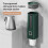Green Wall-Mounted Perforation-Free Automatic Cup Extractor, Water Cup Shelf Storage Holder 2