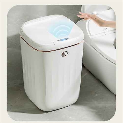 20L Smart Trash Can Automatic Waterproof Electric Waste Kitchen Bathroom Toilet Automatic Sensor Gar 1