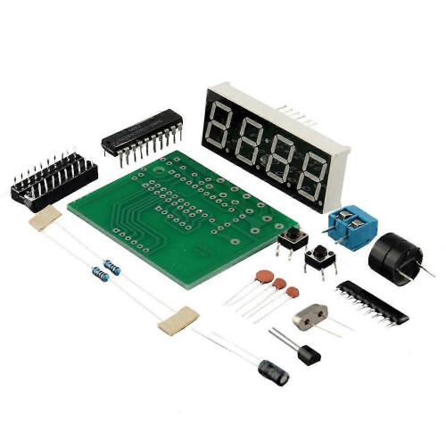 4-Digit Digital Electronic Clock Kit, Microcontroller Digital Clock, 4-Digit Digital Clock Kit, Elec