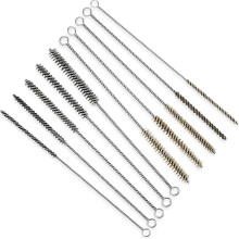 10 piezas de cepillos de alambre para tubos para limpiar tubos de latón, cepillo de limpieza de tubos de latón, cepillo de alambre para tubos C