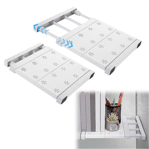 2 Pcs School Locker Shelf Organizer - Adjustable Locker Divider Mate Easy to Install for Extending L