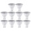10PCS 7W GU10 Ceiling Spotlight Set, Energy Saving LED Downlight Indoor Lighting, 6000K 1