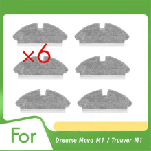 6 stuks reserveonderdelen voor de Dreame Mova M1 / Trouver M1 doekjesreiniger, ultraduurzame accessoires