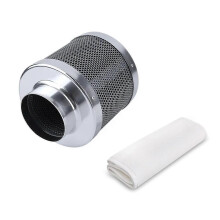 Filtro de ar de 4 polegadas com carvão ativado para purificador de ar, kit para tenda de cultivo, controle de odores e ventilação.