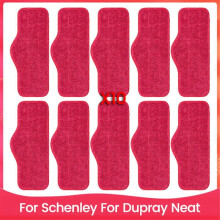 10PCS Steam Mop Pads for Schenley Steam Mop 7 in 1 Cleaner Replacement Microfiber Mop Pad Refill for