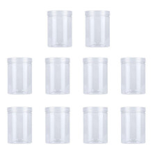 10 Pcs 500Ml Food Jar Sealed parent Plastic Kitchen Can Snacks Containers with Lid for Candy Co