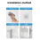 300ML Automatic Sensor Double Soap Dispenser USB Charging Soap Dispenser 3 Level Adjustable Wall Mou 4