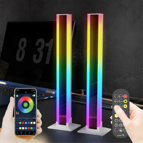2PC LED Light RGB Room Decor Abyss Lamp Bluetooth Ambient Night Light Desktop ... 1