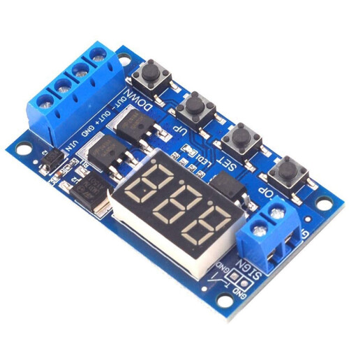 12V 24V LED Light Digital  Delay Timing Delay Relay  Circuit Dual Mos Tube Control Board Module 2