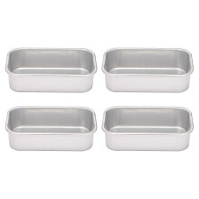 4-teiliges Set rechteckiger Kastenformen aus Aluminiumlegierung mit Antihaftbeschichtung, Backformen für Brot und Brot, Küchenutensilien