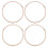 4Pack Microwave Roller Ring Microwave Oven Turntable Ring Plate Tray Support Ring for Glass Plate Tr 1