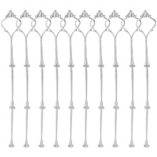 10 x Sets 2 or 3 Tier Cake Plate Stand Fittings Silver Plate Stands New