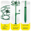 2 Set Sunflower Flower Support Stand Two-Layer Plant Support Rack for Climbing and Grafting 5