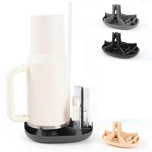 2pcs Silicone Drain Ice Cup Drying Rack Bottle Glass Drain Rack Shelf 2