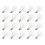 G40 LED Replacement Lights, E12 Screw Base, Shatterproof, Compatible with Solar Heating, 20 Pack 1