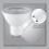10PCS 7W GU10 Ceiling Spotlight Set, Energy Saving LED Downlight Indoor Lighting, 6000K 3