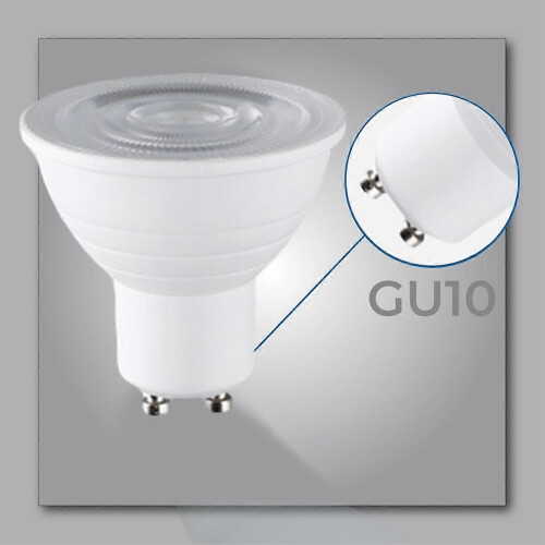 10PCS 7W GU10 Ceiling Spotlight Set, Energy Saving LED Downlight Indoor Lighting, 6000K 2