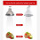 10PCS 7W GU10 Ceiling Spotlight Set, Energy Saving LED Downlight Indoor Lighting, 6000K 5
