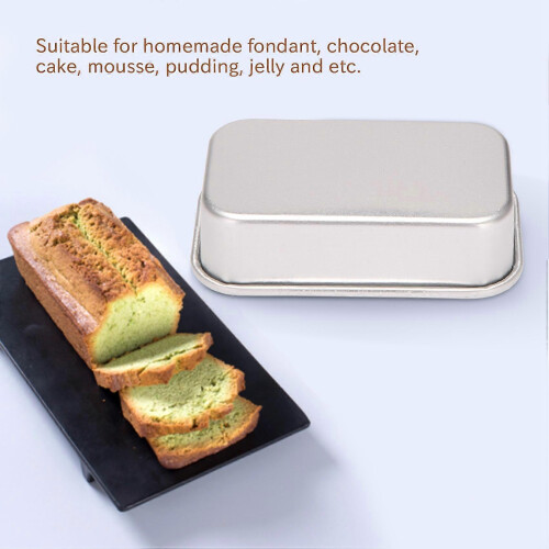 4Pcs Aluminum Alloy Loaf Tin Rectangular Non-Stick Bread Mould Bread Loaf Pans Baking Tools Kitchen 2