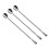 Colher de mistura de aço inoxidável de 30 cm (12 polegadas), com padrão espiral, ideal para coquetéis. 2