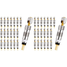 40Pcs Professional Brass Presta Valve Core & Stem - Leak-Proof Valve Cores Universal for Tubeless Road/MTB Bike Tires