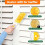 30 Pack 360 Dusters Refills for Swiffer Dusters, Duty Duster Kit Dusters Refills with 1 H 4