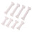8Pcs/Set White Small+Large Plastic Cake Pillars,Wedding Cake Pillars Stand,Fondant Cake Support Mold 2