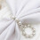 Conjunto de 100 Anéis de Guardanapo com Pérolas, Porta-Guardanapos com Imitação de Miçangas e Strass Elegante. 3