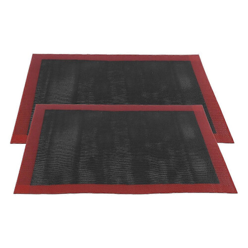 2 Pcs Silicone Baking Mat Sheet,Non-Stick Oven Liner Perforated Mesh Pad,Baked Bread Biscuits Mat,Do 1