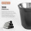 80Ml Double Wall Stainless Steel Espresso Cup Insulation compatible with Nespresso Pixie Black 5