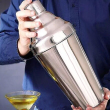 1.8l Stainless Steel Cocktail Shaker Set, Boston Bar Shaker, 3 Piece