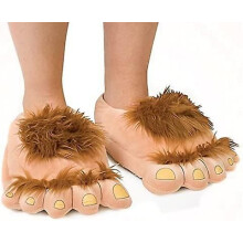 Unisex pantoffels voor volwassenen, pluche Bigfoot, warm wintercadeau (maten 36-42)