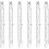 6 Pack Dimmable R7s Halogen Bulb, 118mm 300W Warm White, J-type Linear Light Bulb for Floodlight, Security Light 1