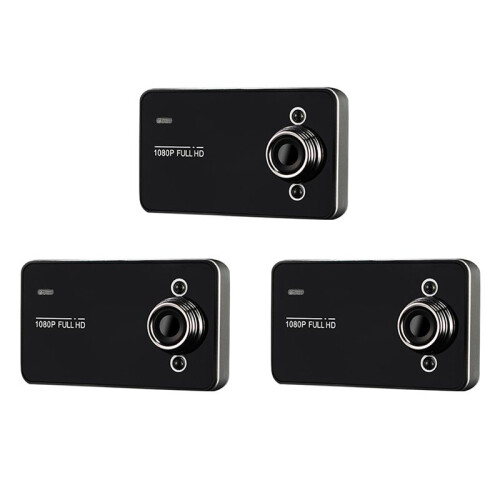 3X Câmera DVR de Carro de 2,2 Polegadas Full 1080P Loop Gravação Detecção de Movimento Gravador de Unidade Gravador  Angular Visão Noturna