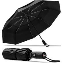Windproof Travel Umbrella - Compact, Automatic, and Portable Design