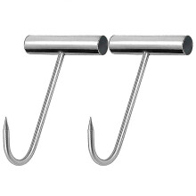 Fleischausbeinhaken aus Edelstahl mit T-Griff für die Küche (2er-Pack)