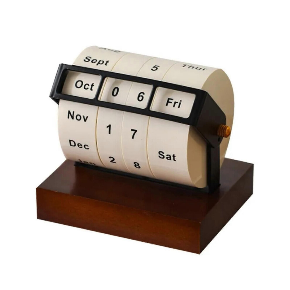 Large Turning Wheel Perpetual Calendar 2025 [English Version]