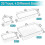 Clear Plastic Drawer Organizers Set, 25 pcs, 4-size, Bathroom and Vanity Use 2