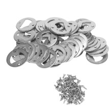 50 Set Stainless Steel DIY Bottle Opener Insert Hardware Kit with Screws
