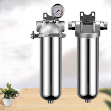 Hauswasserfilter mit 304 Edelstahl-Hochleistungs-Rückspülfilter, 10000 ml, 6-Punkt-System