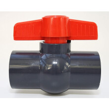 Ball Valve 32 Mm With 2 Adhesive PVC Sleeves, Suitable for 10 Bar Pressure