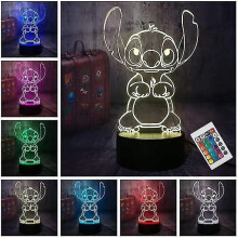 Stitch Nachtlampje, Lilo & Stitch Cadeaus 3D Stitch Lamp Speelgoed