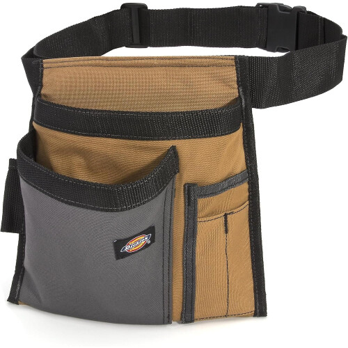 5-pocket Canvas Tool Belt Pouch with Adjustable BeltB